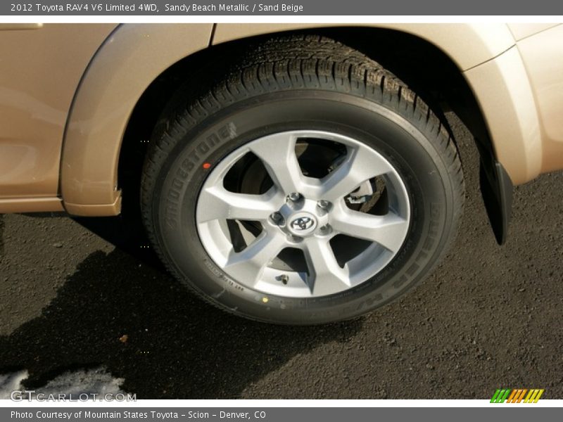 Sandy Beach Metallic / Sand Beige 2012 Toyota RAV4 V6 Limited 4WD