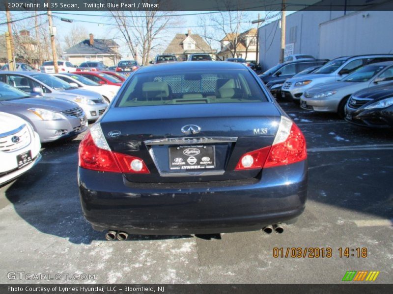Twilight Blue Pearl / Wheat 2007 Infiniti M 35 Sedan