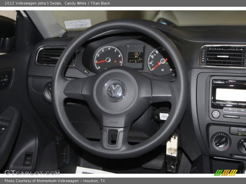 Candy White / Titan Black 2013 Volkswagen Jetta S Sedan