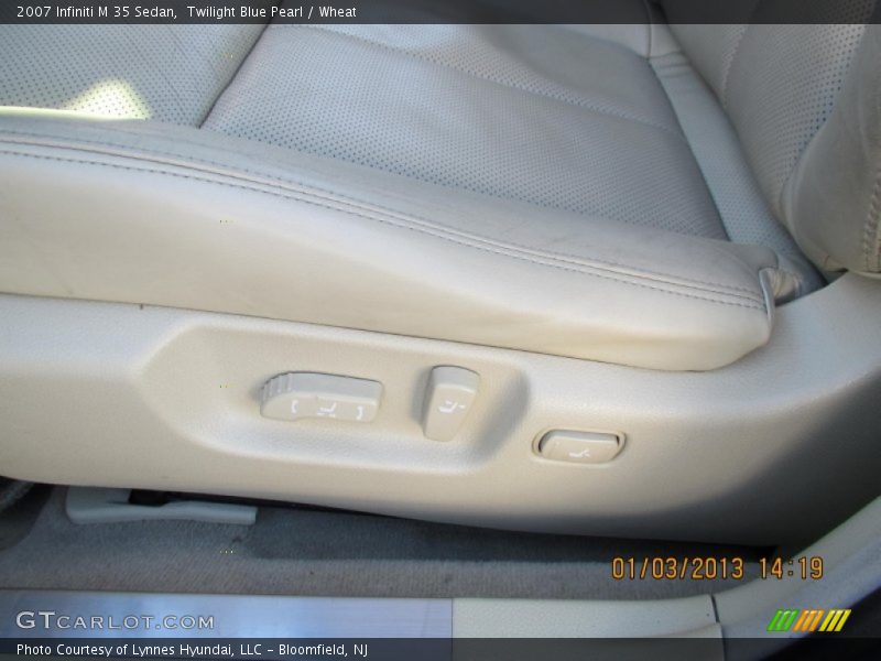Twilight Blue Pearl / Wheat 2007 Infiniti M 35 Sedan