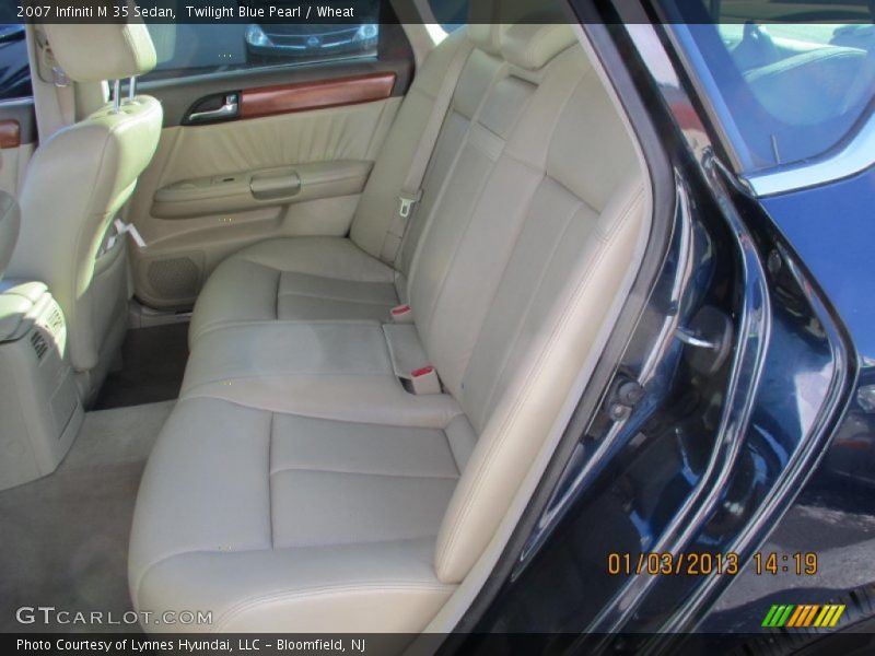 Twilight Blue Pearl / Wheat 2007 Infiniti M 35 Sedan