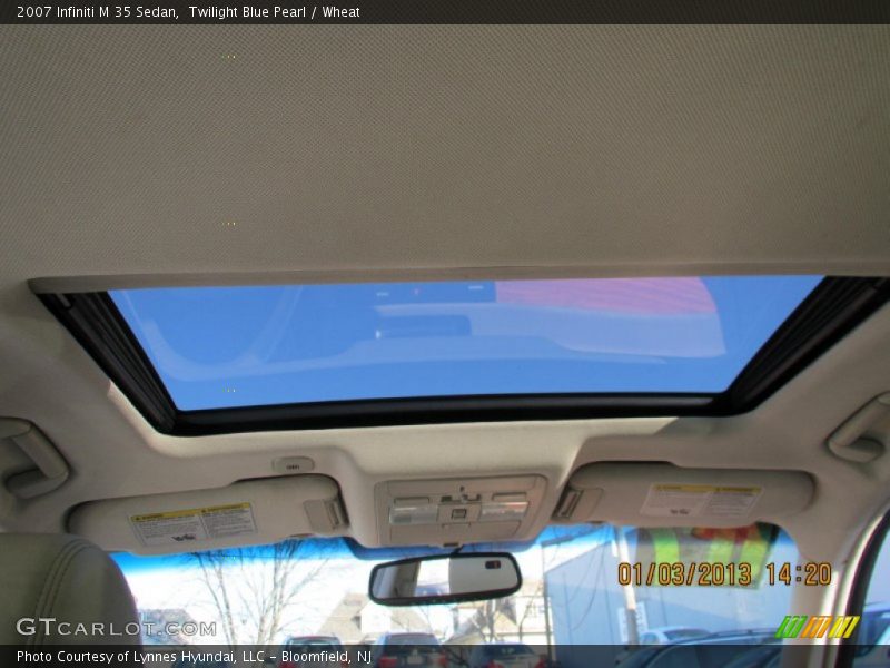 Twilight Blue Pearl / Wheat 2007 Infiniti M 35 Sedan