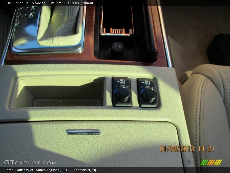 Twilight Blue Pearl / Wheat 2007 Infiniti M 35 Sedan