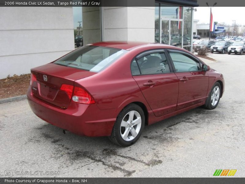 Tango Red Pearl / Gray 2006 Honda Civic LX Sedan