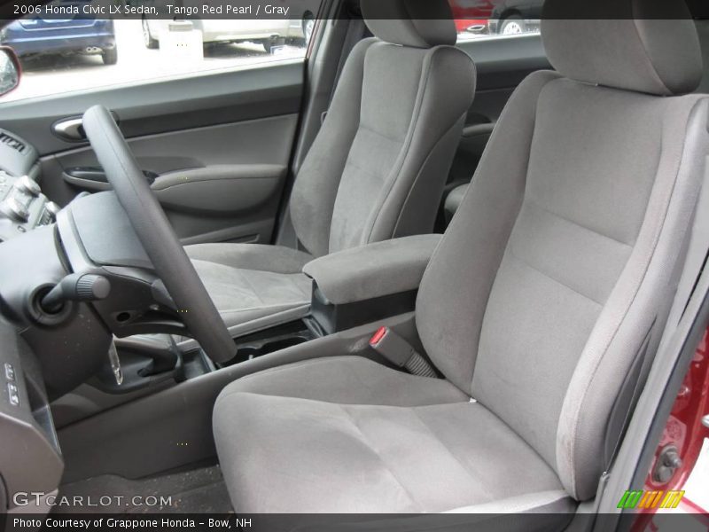 Tango Red Pearl / Gray 2006 Honda Civic LX Sedan
