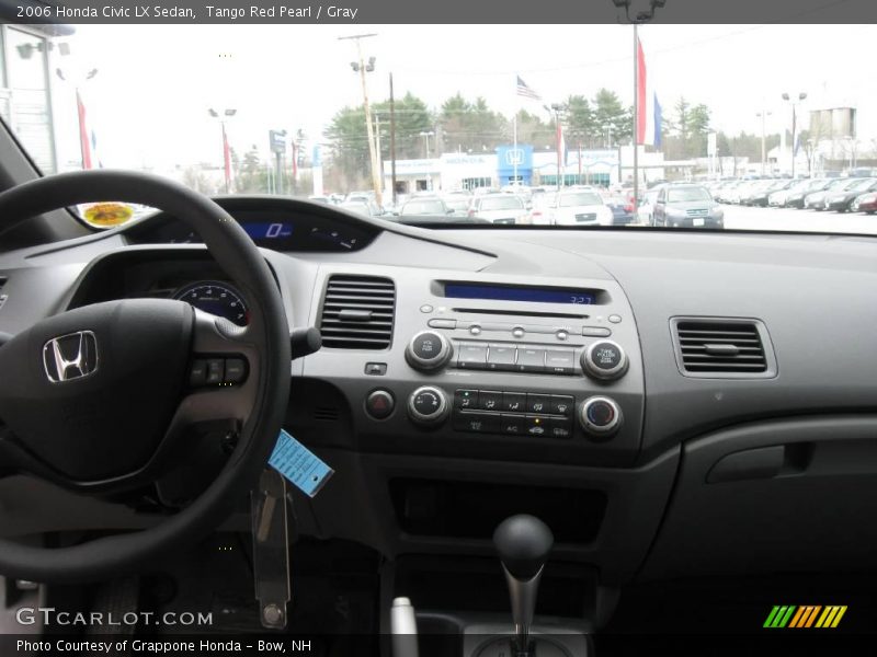 Tango Red Pearl / Gray 2006 Honda Civic LX Sedan