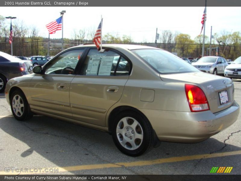 Champagne / Beige 2001 Hyundai Elantra GLS
