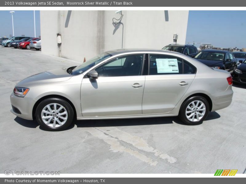 Moonrock Silver Metallic / Titan Black 2013 Volkswagen Jetta SE Sedan
