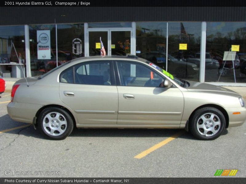 Champagne / Beige 2001 Hyundai Elantra GLS