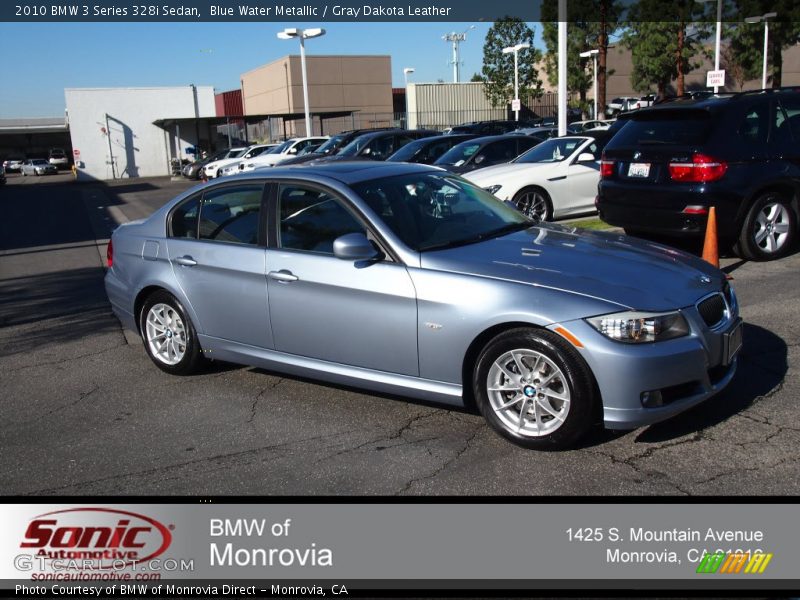 Blue Water Metallic / Gray Dakota Leather 2010 BMW 3 Series 328i Sedan