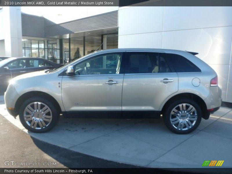 Gold Leaf Metallic / Medium Light Stone 2010 Lincoln MKX AWD
