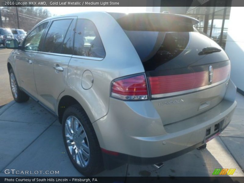 Gold Leaf Metallic / Medium Light Stone 2010 Lincoln MKX AWD