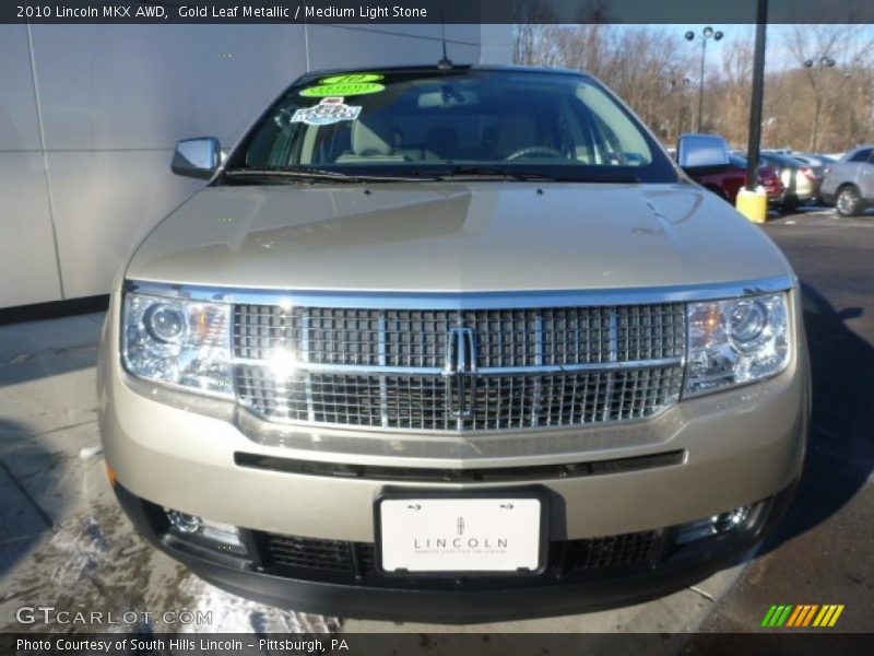 Gold Leaf Metallic / Medium Light Stone 2010 Lincoln MKX AWD