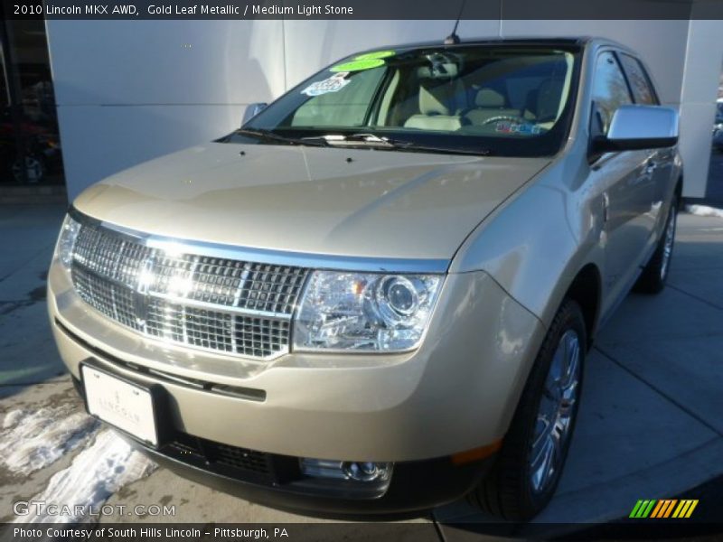 Gold Leaf Metallic / Medium Light Stone 2010 Lincoln MKX AWD