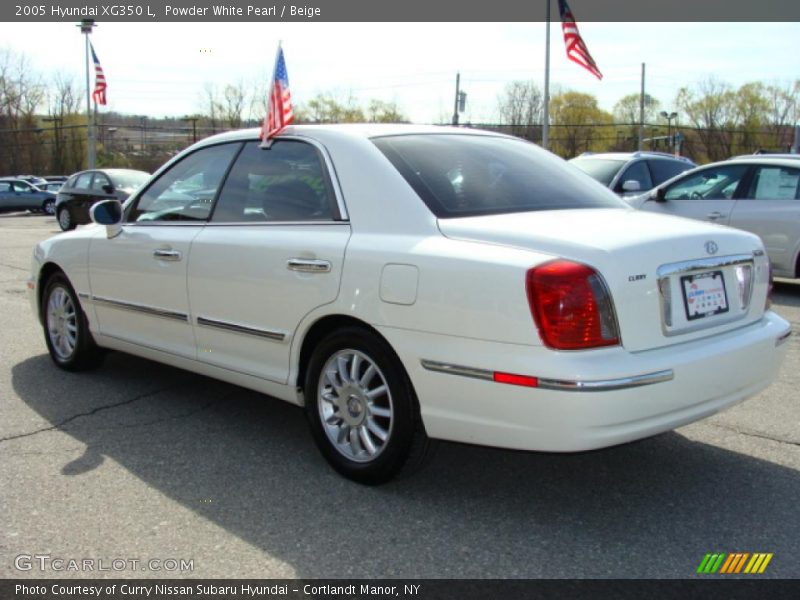 Powder White Pearl / Beige 2005 Hyundai XG350 L