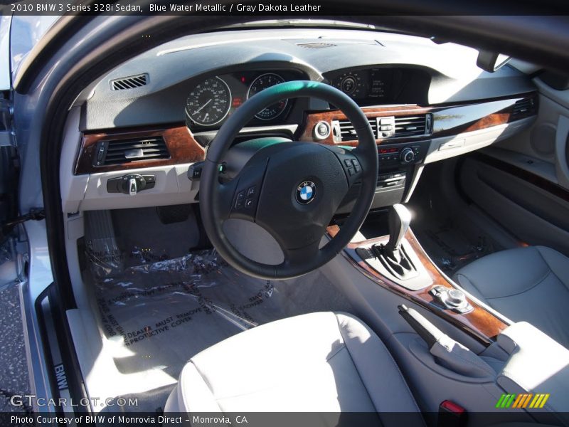 Blue Water Metallic / Gray Dakota Leather 2010 BMW 3 Series 328i Sedan
