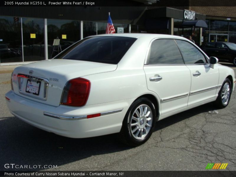 Powder White Pearl / Beige 2005 Hyundai XG350 L