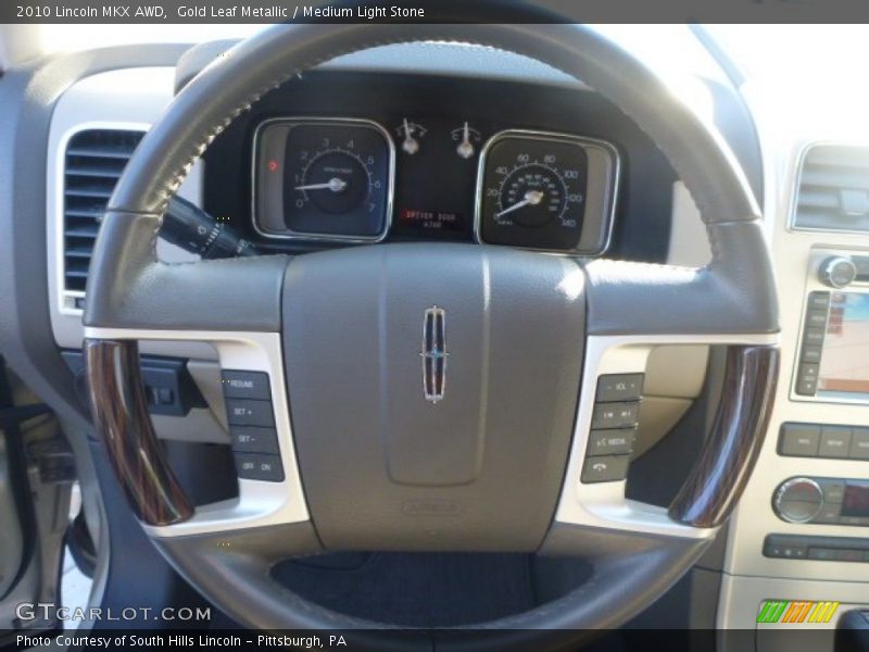 Gold Leaf Metallic / Medium Light Stone 2010 Lincoln MKX AWD