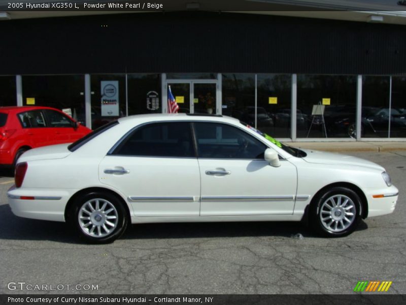 Powder White Pearl / Beige 2005 Hyundai XG350 L