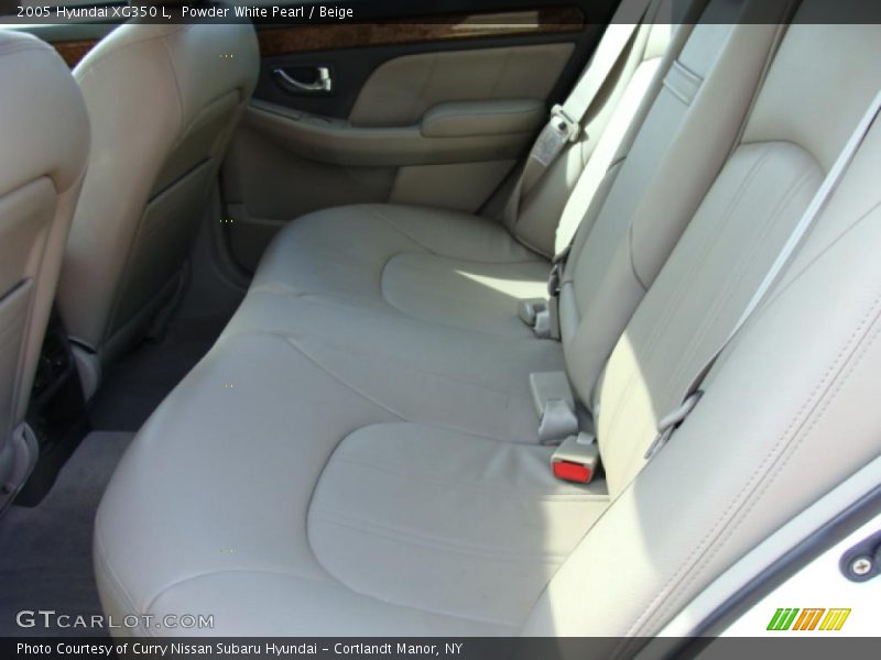Powder White Pearl / Beige 2005 Hyundai XG350 L