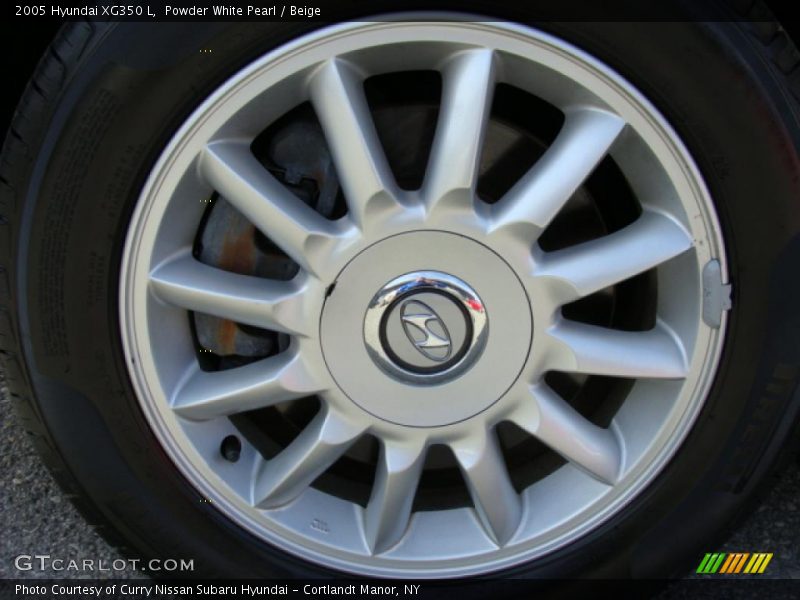 Powder White Pearl / Beige 2005 Hyundai XG350 L