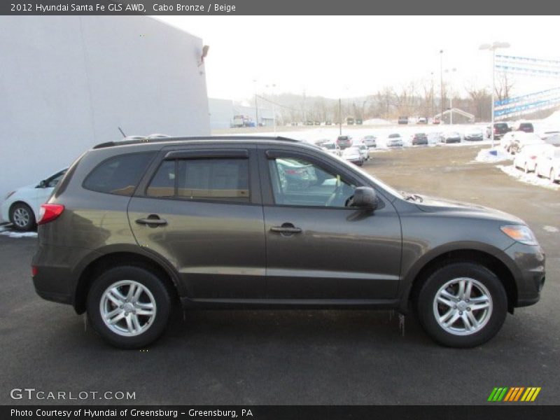 Cabo Bronze / Beige 2012 Hyundai Santa Fe GLS AWD