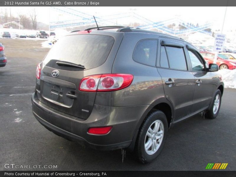Cabo Bronze / Beige 2012 Hyundai Santa Fe GLS AWD