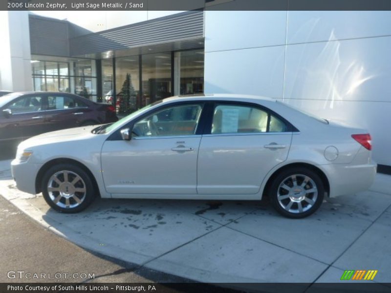 Light Sage Metallic / Sand 2006 Lincoln Zephyr
