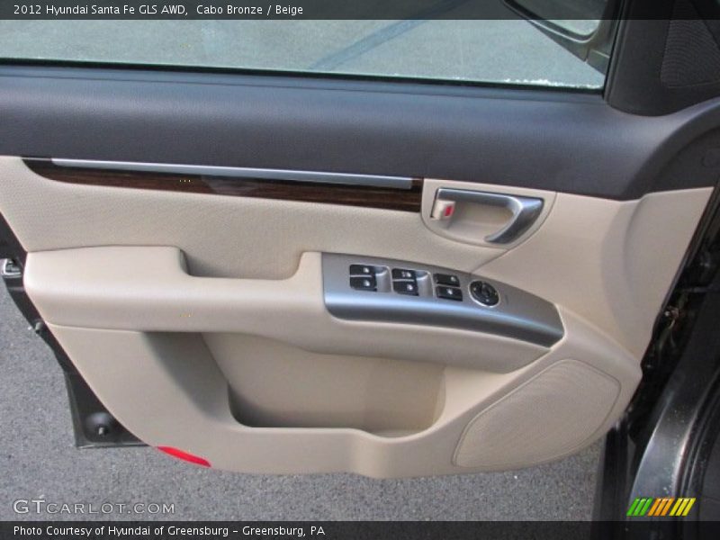 Cabo Bronze / Beige 2012 Hyundai Santa Fe GLS AWD