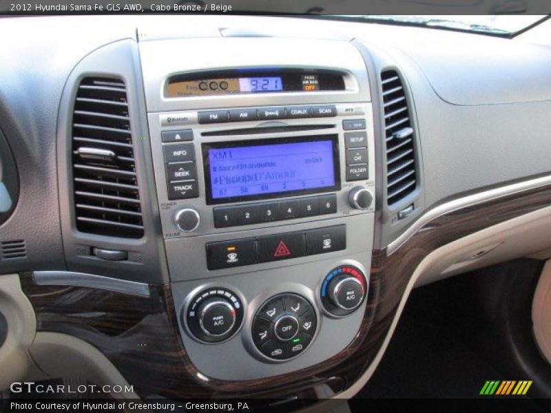 Cabo Bronze / Beige 2012 Hyundai Santa Fe GLS AWD