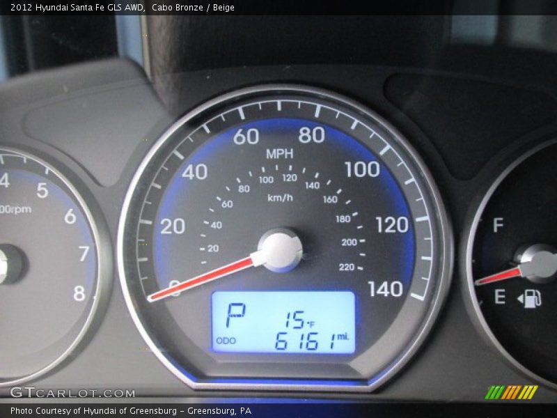 Cabo Bronze / Beige 2012 Hyundai Santa Fe GLS AWD