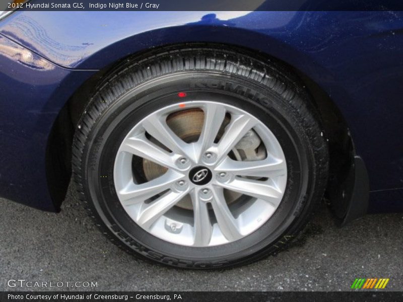 Indigo Night Blue / Gray 2012 Hyundai Sonata GLS