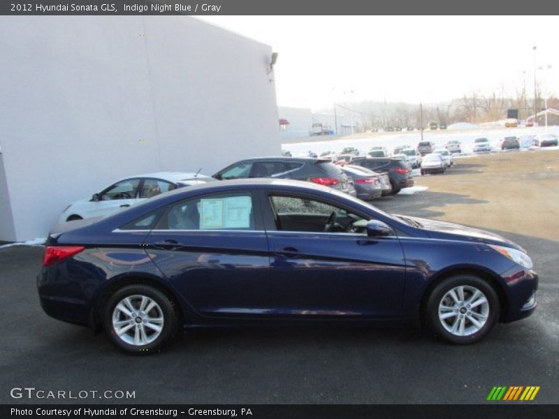 Indigo Night Blue / Gray 2012 Hyundai Sonata GLS