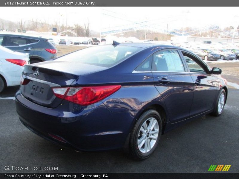 Indigo Night Blue / Gray 2012 Hyundai Sonata GLS
