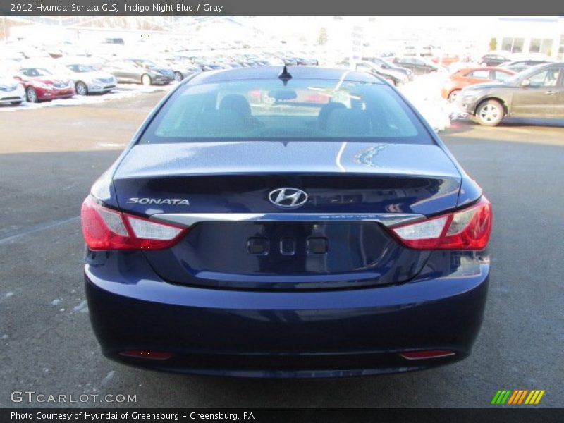 Indigo Night Blue / Gray 2012 Hyundai Sonata GLS