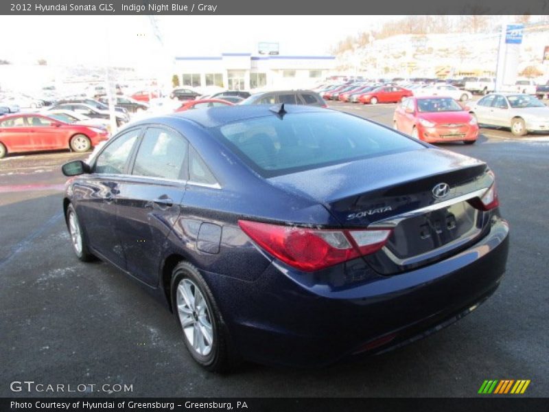 Indigo Night Blue / Gray 2012 Hyundai Sonata GLS