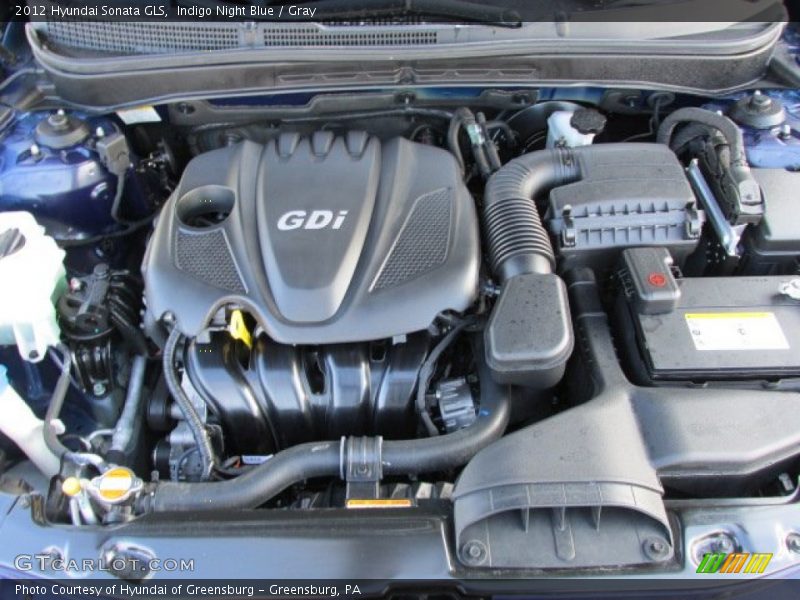 Indigo Night Blue / Gray 2012 Hyundai Sonata GLS