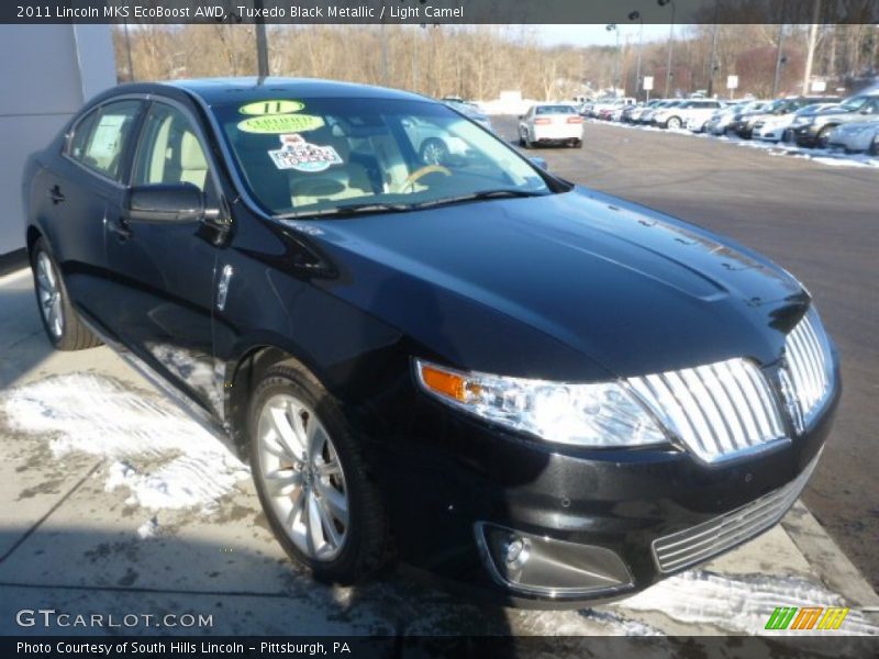 Tuxedo Black Metallic / Light Camel 2011 Lincoln MKS EcoBoost AWD