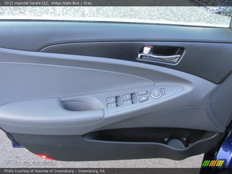 Indigo Night Blue / Gray 2012 Hyundai Sonata GLS