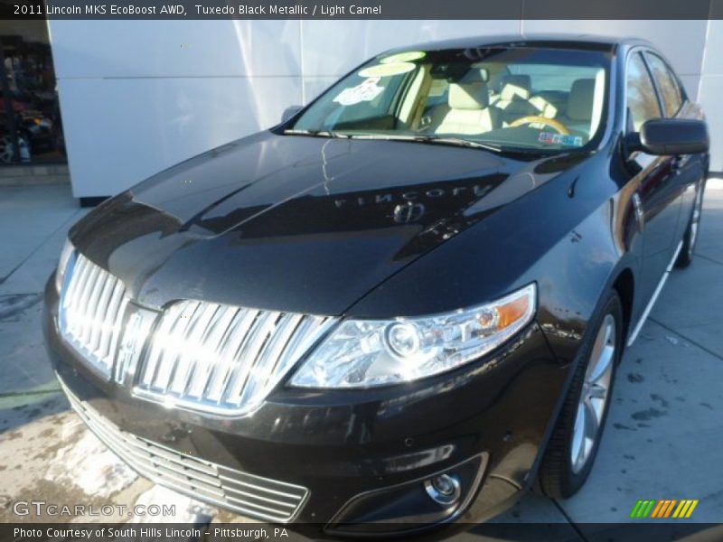 Tuxedo Black Metallic / Light Camel 2011 Lincoln MKS EcoBoost AWD