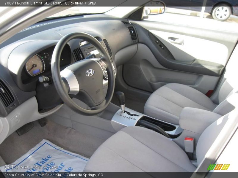 Quicksilver / Gray 2007 Hyundai Elantra GLS Sedan