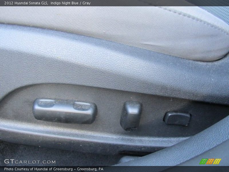 Indigo Night Blue / Gray 2012 Hyundai Sonata GLS