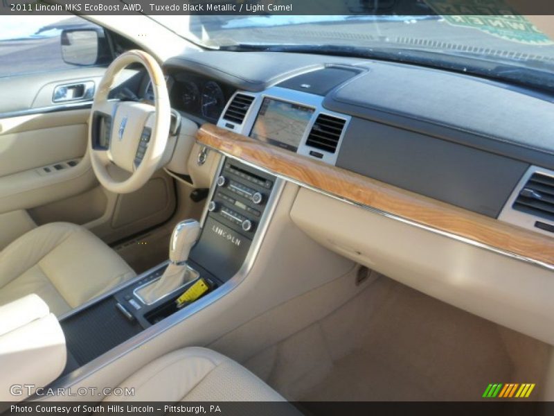 Tuxedo Black Metallic / Light Camel 2011 Lincoln MKS EcoBoost AWD