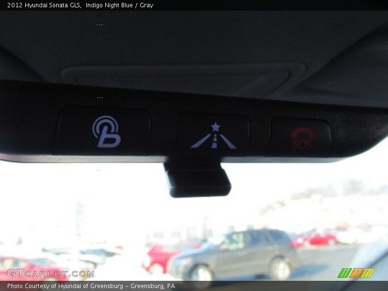 Indigo Night Blue / Gray 2012 Hyundai Sonata GLS