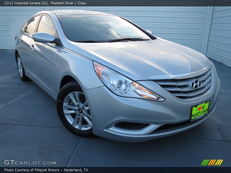 Radiant Silver / Gray 2012 Hyundai Sonata GLS