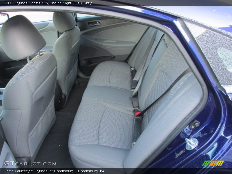 Indigo Night Blue / Gray 2012 Hyundai Sonata GLS