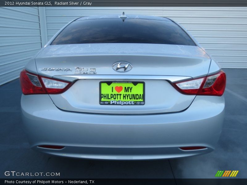 Radiant Silver / Gray 2012 Hyundai Sonata GLS