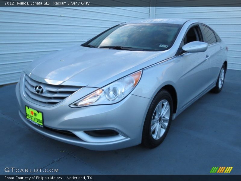 Radiant Silver / Gray 2012 Hyundai Sonata GLS