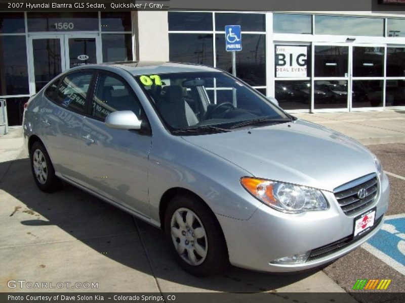 Quicksilver / Gray 2007 Hyundai Elantra GLS Sedan