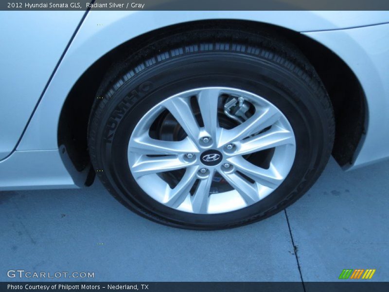 Radiant Silver / Gray 2012 Hyundai Sonata GLS